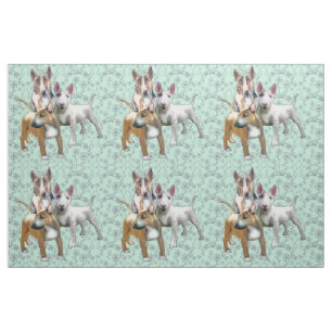 Drie bull Terriers Stof