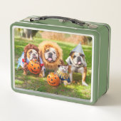 Drie Bulldogs in Verkleedingen (Achterkant)