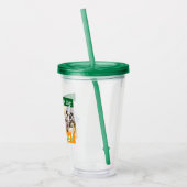 Drie Bulldogs in Verkleedingen Acryl Drinkbeker (Links)