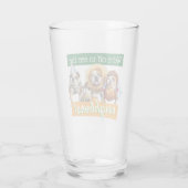 Drie Bulldogs in Verkleedingen Glas (Achterkant)