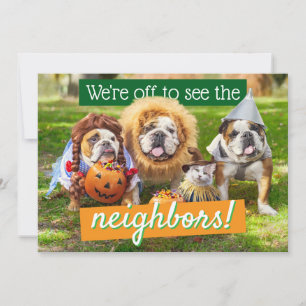 Drie Bulldogs in Verkleedingen Kaart