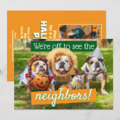 Drie Bulldogs in Verkleedingen Kaart (Voorkant / Achterkant)
