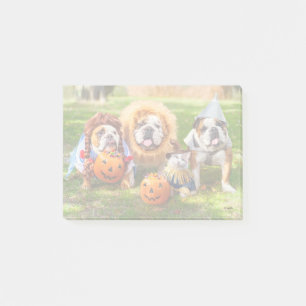 Drie Bulldogs in Verkleedingen Post-it® Notes