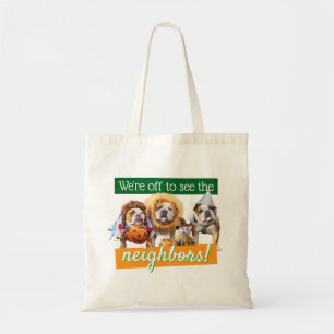 Drie Bulldogs in Verkleedingen Tote Bag