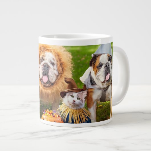 Drie Bulldogs in verkleedpartij Grote Koffiekop (Voorkant rechts)