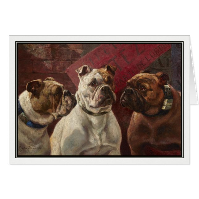 Drie Bulldogs van Charles Boland (Voorkant Horizontaal)