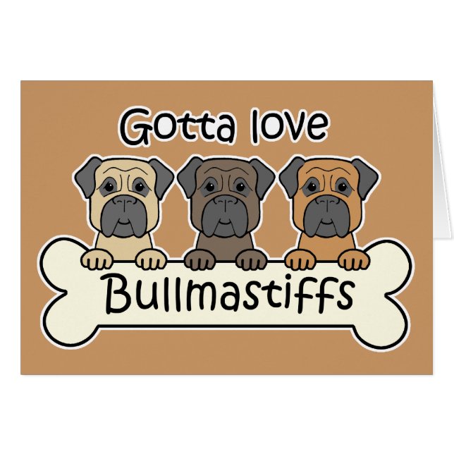 Drie Bullmastiffs (Voorkant Horizontaal)