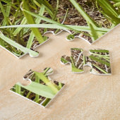 Drie Bunnies in het gras Legpuzzel (Zijkant)