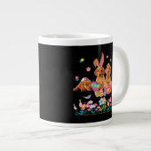 Drie bunny Labrador Retriever-honden in paaseieren Grote Koffiekop (Voorkant rechts)