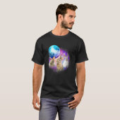 Drie Bunny Moons Happy Easter Day Rabbit Eggs Hun T-shirt (Voorkant volledig)