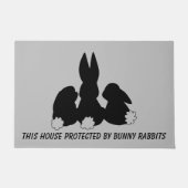Drie Bunny Rabbits Doormat Deurmat (Voorkant)