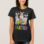 Drie bunny Ragdoll Cats & Easter Egg Basket Easte T-shirt (Voorkant)