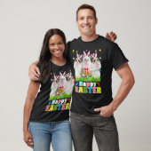 Drie Bunny Ragdoll katten & Pasen Eiermandje Pasen T-shirt (Unisex)
