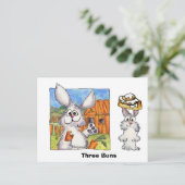 Drie Buns Briefkaart (Staand voorkant)