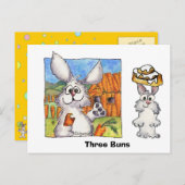 Drie Buns Briefkaart (Voorkant / Achterkant)