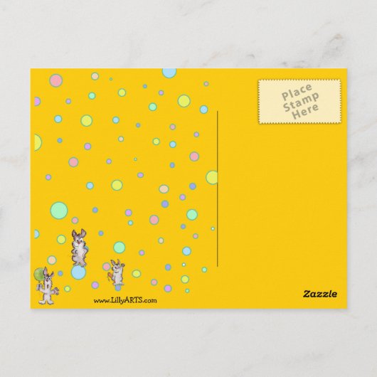 Drie Buns Briefkaart (Achterkant)