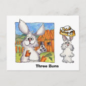 Drie Buns Briefkaart (Voorkant)