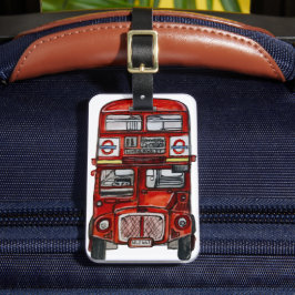Drie bussen bagagelabel