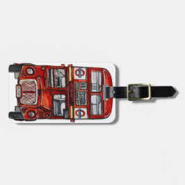Drie bussen bagagelabel