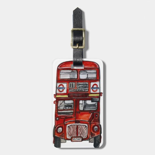 Drie bussen bagagelabel (Voorkant verticaal)