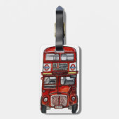 Drie bussen bagagelabel (Achterkant verticaal)