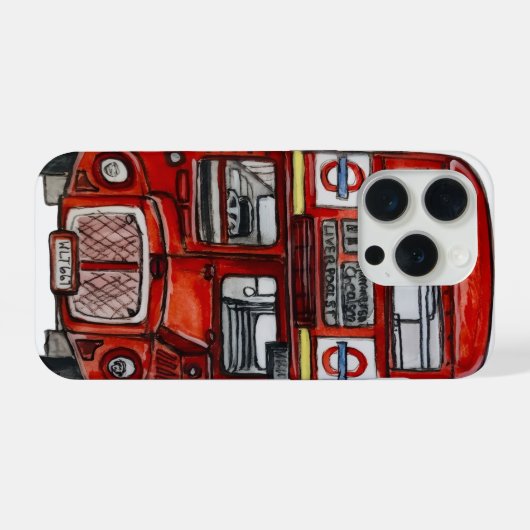 Drie bussen iPhone hoesje (Achterkant horizontaal)