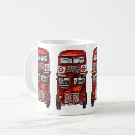 Drie bussen koffiemok (Voorkant links)