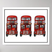 Drie bussen poster (Voorkant)