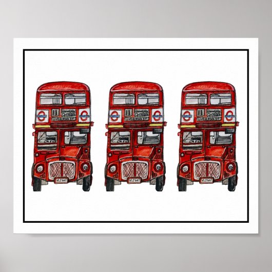 Drie bussen poster (Voorkant)