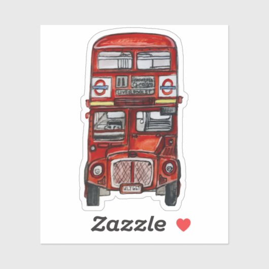 Drie bussen sticker (Vel)