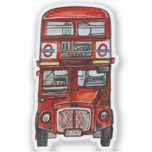 Drie bussen sticker (Voorkant)