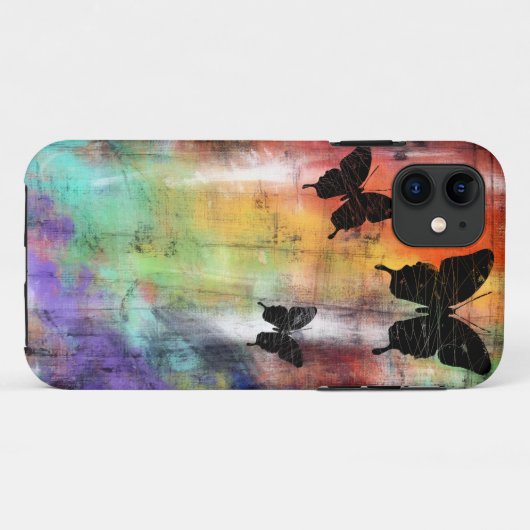 Drie Butterflies Case-Mate iPhone Case (Achterkant (horizontaal))