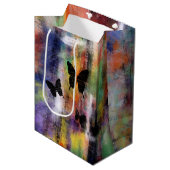 Drie Butterflies Medium Cadeauzakje (Voorkant Gekanteld)