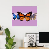 Drie  Butterflies Print (Thuiskantoor)