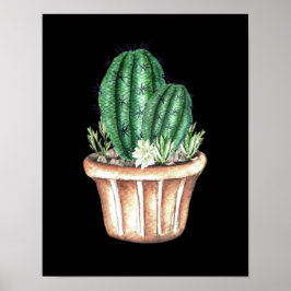 Drie cactus poster