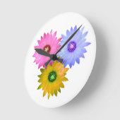 Drie cactusbloemen ronde klok (Hoek)