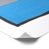 Drie cactussen in potten, schattige, naïeve kunst poster (Hoek)