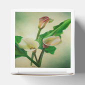 Drie Calla Lilies die botanisch acryl Bedankdoosjes (Bovenkant)
