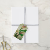 Drie Calla Lilies die botanisch acryl Cadeaulabel (Met Touw)