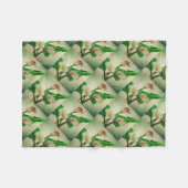 Drie Calla Lilies die botanisch acryl Fleece Deken (Voorkant (Horizontaal))