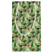 Drie Calla Lilies die botanisch acryl Klein Cadeauzakje (Achterkant)
