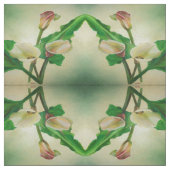 Drie Calla Lilies die botanisch acryl Stof (Swatch)