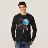 Drie Capybara Maan Grappig Capybara Mystical C T-shirt (Voorkant volledig)