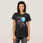 Drie Capybara Maan Grappig Capybara Mystical C T-shirt (Voorkant volledig)