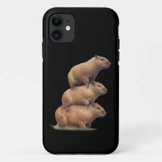 Drie Capybaras Funny Capybara Humor Stack Animal Case-Mate iPhone Case