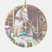 Drie Carrouselpaarden Keramisch Ornament (Achterkant)