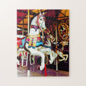 Drie Carrouselpaarden Legpuzzel (Verticaal)