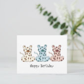 Drie Cartoon Luipaarden Briefkaart (Staand voorkant)