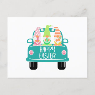 Drie Cartoon Paasgnomen Phrase Quote Calligrap Briefkaart