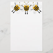 Drie Cartoons bijen Briefpapier (Voorkant)